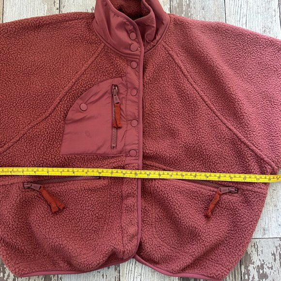 Free People FP Movement Hit the Slopes Fleece Jacket Henna - Picture 14 of 15
